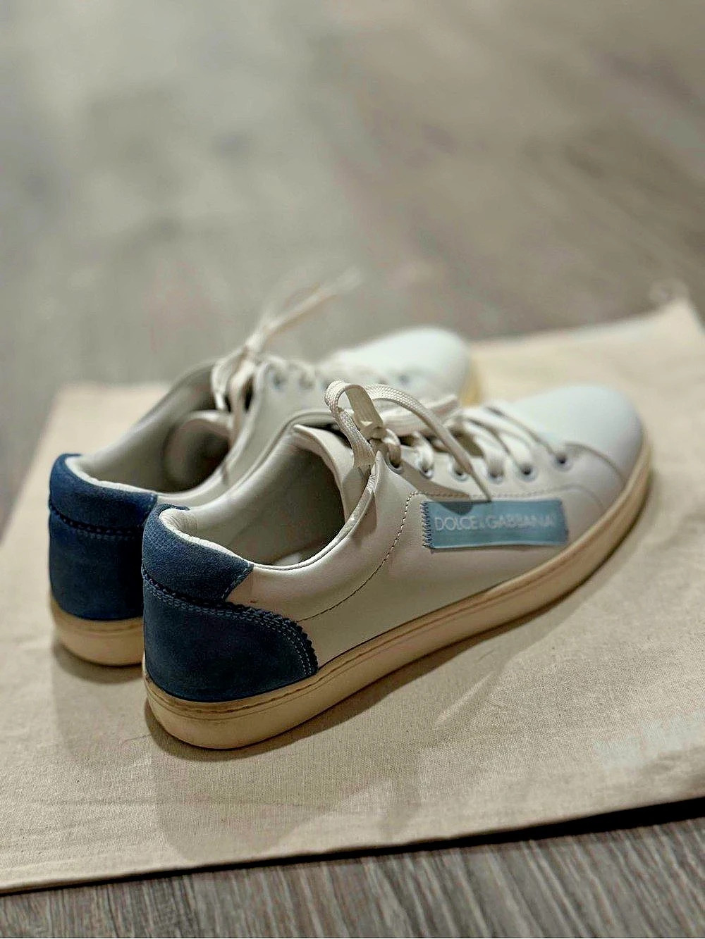 Dolce & Gabbana Portofino Sneakers Gray & Blue